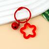 Estilo coreano Hyun-a pequeno fresco cor pequena flor sino chaveiro tanabata presente chaveiro bolsa feminina acessórios pendurados