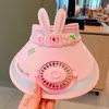 Chapéu Chapéu de Sol com Ventilador Infantil, Anti-UV, Chapéu Feminino e Masculino, Verão Bebê Outdoor Fofo Desenho Animado Versátil Chapéu de Sol
