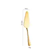 Juego de dos piezas de acero inoxidable transfronterizo para bodas y banquetes: cuchillo para pan, espátula para pastel y pizza, espátula para hornear de mango largo