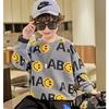 Suéter de otoño para niño, nueva camisa básica para niño, top de manga larga de marca de moda para niño grande, estilo coreano