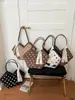 Bolsa de Mão Poá Bicolor para Mulheres, Nova Moda Outono 2026, Bolsa de Ombro Elegante para o Dia a Dia, Bolsa Tote Casual de Grande Capacidade