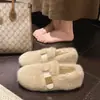 Zapatos de algodón elegantes para otoño e invierno 2026, mocasines sin cordones, zapatos de algodón de talla pequeña a la moda, nuevo diseño todo incluido