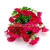 Eucalipto Artificial de la Mañana Gloria de la Mañana Gloria Ramo de Flores Artificiales de 7 Puntas Decoración para el Hogar y Exteriores Venta al por Mayor