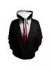 AliExpress Amazon transfronterizo traje creativo 3D cuello estampado digital sudadera con capucha sudadera con capucha sudadera de pareja en stock