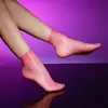 Zhi Xin Calcetines Cortos de Gel Aurora 1D Ultra-delgados Transparentes de Verano Sexy Hasta la Pantorrilla Aceitosos Lisos Transpirables Invisibles para Mujer