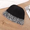 Gorro de punto retro japonés para mujer, otoño e invierno, cálido, de lana, para cabeza grande, rojo Sena, tipo cubo, sombrero de pescador delgado