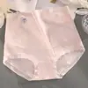 Roupa Íntima de Maternidade de Cintura Alta Plus Size Suporte para Barriga Meio para Fim da Gravidez Algodão Puro no Gancho Modal de Algodão Sem Costura Confortável Respirável Cueca Fio Dental