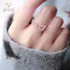 Moda Japonesa e Coreana Nova Chegada Anel de Abertura com Asas de Anjo Feminino Fofo com Zircônia Microincrustada Anel de Dedo Indicador com Boca Viva