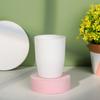 Taza para hacer gárgaras de estilo nórdico Macaron, simple, de color liso, para viaje, para baño, multifuncional, universal, portátil, para cepillo de dientes.