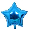 Balão de Filme de Alumínio Colorido de 18 Polegadas com Pentagrama para Decoração de Aniversário e Casamento Balão de Remoção de Folha de Alumínio