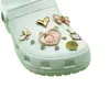 Amuletos Metálicos para Zapatos Más Vendidos Transfronterizos, Decoraciones Desmontables para Zapatos, Accesorios para Pulseras y Accesorios para Zapatos de Madera