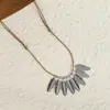 Corrente de Suéter Versátil Estilo Nacional Apanhador de Sonhos Moda Simples Estilo Floresta Círculo de Madeira Colar Corrente Longa para Suéter Feminino Joia Presente