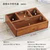 Bandeja de madera maciza zakka caja de almacenamiento de cosméticos caja de almacenamiento para tocador cajón de escritorio de oficina caja de madera