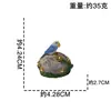 Jardinagem Bonsai Micro-Paisagismo Tridimensional Simulada Paisagismo Manual DIY Ornamentos de Casa de Maçã Figuras de Animais Pequenos de Resina