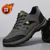 Sapatos Masculinos Plus Size Transfronteiriços Quatro Estações Caminhada Calçados de Caminhada Tênis Respirável Meia-idade e Idosos Sapatos de Algodão Caminhada Calçados Casuais