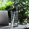 Comércio exterior grande capacidade tubo de sucção de plástico copo 2000ml escala espaço portátil copo meninas fitness exercício beber chaleira
