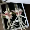 Kit DIY de flor eterna para una estética fresca y sencilla, perfecto como regalo de boda práctico para mejores amigas, amigas, o como regalo de compromiso o matrimonio, incluyendo copas de vino