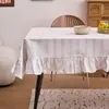 Mantel Rayado Teñido en Hilo Verde Salvia Transpirable Tela Decorativa para Mesa de Comedor