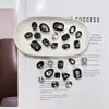 Accesorios para Zapatos Tipo Clog de Estilo Nuevo con un Toque de Alta Gama, Dijes Brillantes de Mariposa con Pedrería Estilo Ins, Hebilla Decorativa para Zapatos de Mariposa Negra y Blanca Oscura para DIY