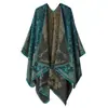 Xale Etnia Yunnan Estilo Outono/Inverno Xizang Yunnan Imitação Caxemira Manto Capa Jacquard Xale para Aquecimento