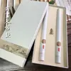 Una Caja, Una Pintura, Ceremonia de Incienso Cajas de Empaque para Varillas de Incienso Caja de Regalo Empaque de Varillas de Incienso Caja de Empaque para Varillas de Incienso Madera de Águila Sándalo Pintura China Caja de Regalo de Doble Tubo