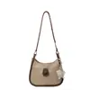 Bolsa quadrada pequena da moda feminina popular coreana cor contrastante bolsa de mão retrô personalizada bolsa de ombro casual para axila atacado