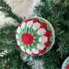 Transfronteiriço Novo Estilo Europeu e Americano Moda de Natal Bolas de Natal Enfeites de Decoração para Festa de Feriado Feitos à Mão em Tricô