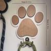Ropa de Venta Caliente Transfronteriza Correa para Perro Gancho de Pared Tienda de Mascotas Decoración Creativa de Pared Colgante de Pared Gancho de Madera de Moda con Huella de Pata
