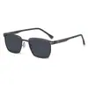 Gafas de Sol de Comercio Exterior de Moda para Hombres y Mujeres, Gafas de Exterior Bicolores a la Moda, Gafas de Sol Metálicas Retro de Alta Gama