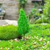 Mini árbol verde, cerezo, modelo, microadornos paisajísticos, rocalla, bonsái, paisajismo, mesa de arena, material de bricolaje