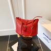 Comércio Exterior Nova Moda Design Xadrez Tecido Bolsa Feminina de Grande Capacidade Ombro Único Simples Versátil Bolsa Balde Commuter para Mulheres