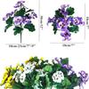 Flor de seda de simulação flor de seda buquê transfronteiriço amor-perfeito de cinco pétalas layout de cena de casamento caixa de flores interna e externa arranjo de flores decoração