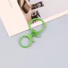 Fivela de Oito Colorida Pintada Anel Plano Fecho Lagosta Conjunto de Três Peças Chaveiro Figura de Boneca DIY Fivela de Oito Anel de Oito
