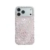 Estilo Coreano Padrão Folha de Alumínio Vazado Estampa de Leopardo Adequado para Capa de Celular iPhone 17 Pro Max, Apple 16/15/14 Anti-Queda