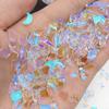 Wengenie mismo estilo Aurora Hielo transparente plano forma especial joya para uñas de diamante Red de diamantes popular punta del dedo Diamante mezclado venta al por mayor