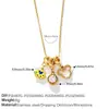 Moda Europea y Americana Estilo Dulce DIY Desmontable Sandía Oso Perla Colgante Multiforme Collar Versátil para el Día a Día