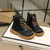 Botas Martin de Moda Versátiles para Niñas 2026 Nuevas Llegadas de Verano Botas Negras Lisas de Cuero para Niños Botas Cortas de Suela Suave Tendencia