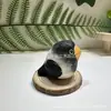 Artesanía de Tallado en Madera de Pájaro Loro Adornos al por Mayor Transfronterizo Lindo Dibujo Animado Exquisita Carpintería Finamente Tallada Cabaña de Madera Realista