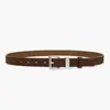 Nuevo cinturón de gamuza para mujer con hebilla de pasador simple, versátil para jeans, gamuza vintage, sensación de alta gama, cinturón delgado