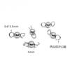 Anillo doble de soldadura de bola sólida de acero inoxidable transfronterizo de 3-8 mm, anillo cerrado de soldadura de bola, accesorios de joyería para bricolaje