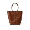 Bolso Cubo de Lujo Ligero y de Gama Alta en Piel Genuina Bolso Tejido Bolso de Piel de Vaca de Primera Capa Curtida al Vegetal Bolso de Mano para Mujer Bolso de Hombro para Viajes