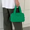 Bolso tote de patrón de rombos transfronterizo, bolso de nylon con forma de nube casual y moderno para mujer, un bolso cuadrado pequeño de estilo coreano de nicho y moderno para otoño/invierno