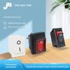Fonte de Alimentação à Prova de Poeira Personalizada de Fábrica Interruptor para Barco Contato de Cobre Vermelho Prata de Nylon Interruptor Rocker para Alto-falante Eletrodoméstico Mesinha de Cabeceira