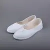 Zapatos de enfermera de una palabra tacón de cuña zapatos de mujer zapatos de tela del viejo Pekín zapatos de trabajo para esteticista zapatos de una sola capa para mujer con suela de aumento abultada