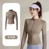 Lulu Chaqueta Deportiva para Correr al Aire Libre Alta Elasticidad Secado Rápido Ropa Deportiva Yoga Corte Ajustado Ropa de Fitness para Mujer Dropshipping
