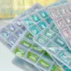 Superventas 8*12Mmk9 Diamante de Cristal Rectangular de Ángulo Recto Accesorios Vidrio Brillante Arte de Uñas Diamante para Uñas Joyería Al Por Mayor