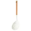 Conjunto de Utensílios de Cozinha de Silicone Antiaderente Utensílio de Cozinha Espátula Resistente a Altas Temperaturas Concha de Cozinha Colher Escumadeira Cabo de Madeira de Faia Espátula Doméstica