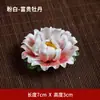Adornos Creativos de Cerámica para Porta Incienso de Flores, Peonía, Rosa, Flor de Magnolia Porta Incienso, Decoración de Escritorio para Sala de Estar, Sala de Té