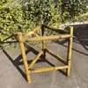 Estante de Bambú, Estante de Almacenamiento Tejido de Bambú, Productos de Bambú, Recogedor, Base para Olla Caliente, Estante de Secado de Té de Bambú de Múltiples Niveles, Trípode de Bambú, Hecho a Mano