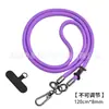 Lanyard para colgar en el cuello del teléfono móvil se puede llevar cruzado anticaída universal con clip trasero funda tejida para teléfono móvil lanyard en stock al por mayor
